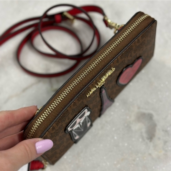 Karl lagerfeld crossbody wallet NWT - Picture 2 of 6